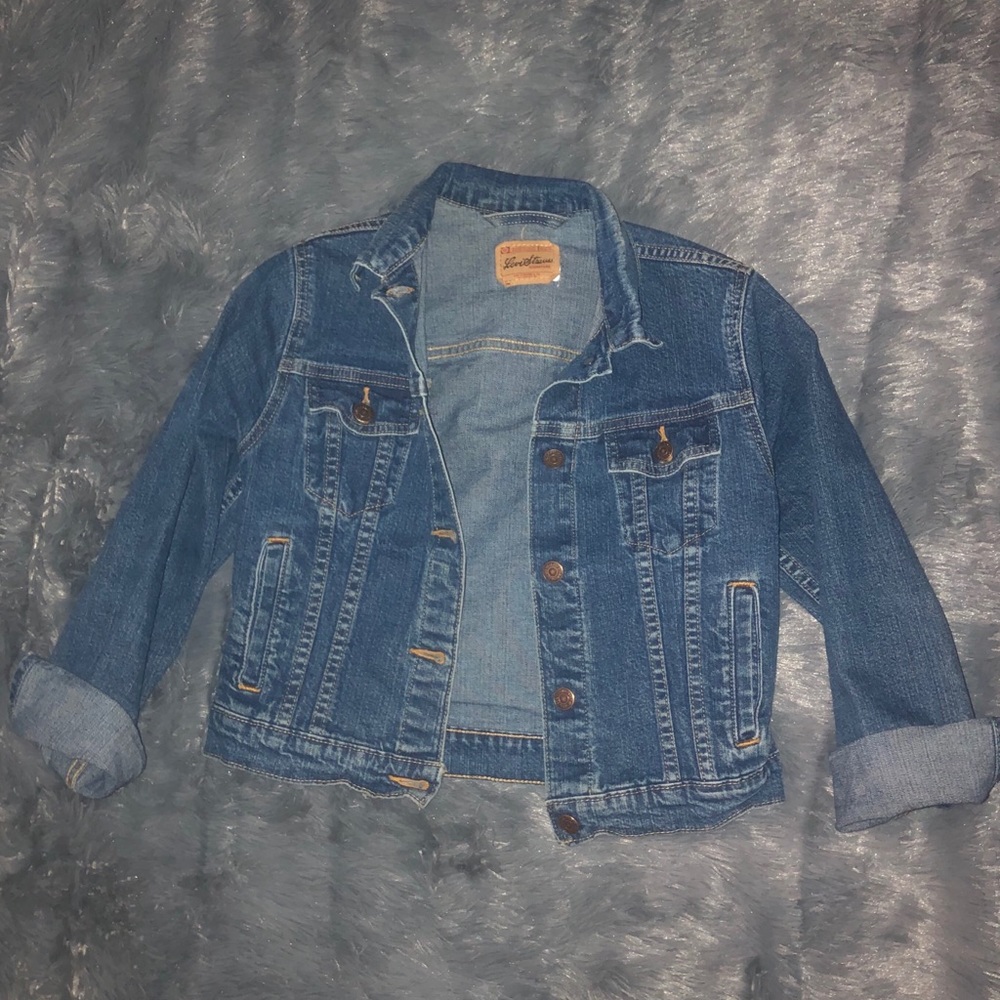Levis cropped jean jacket